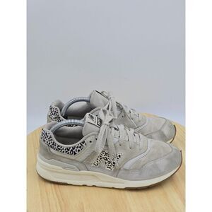 New Balance 997H Youth Girls Size 4.5M US Gray Matter Animal Print Casual Sneake